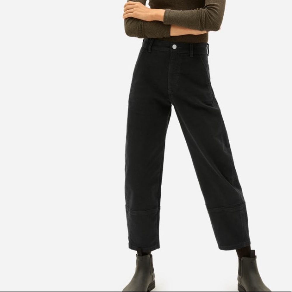 Everlane Black Utility Barrel Pants